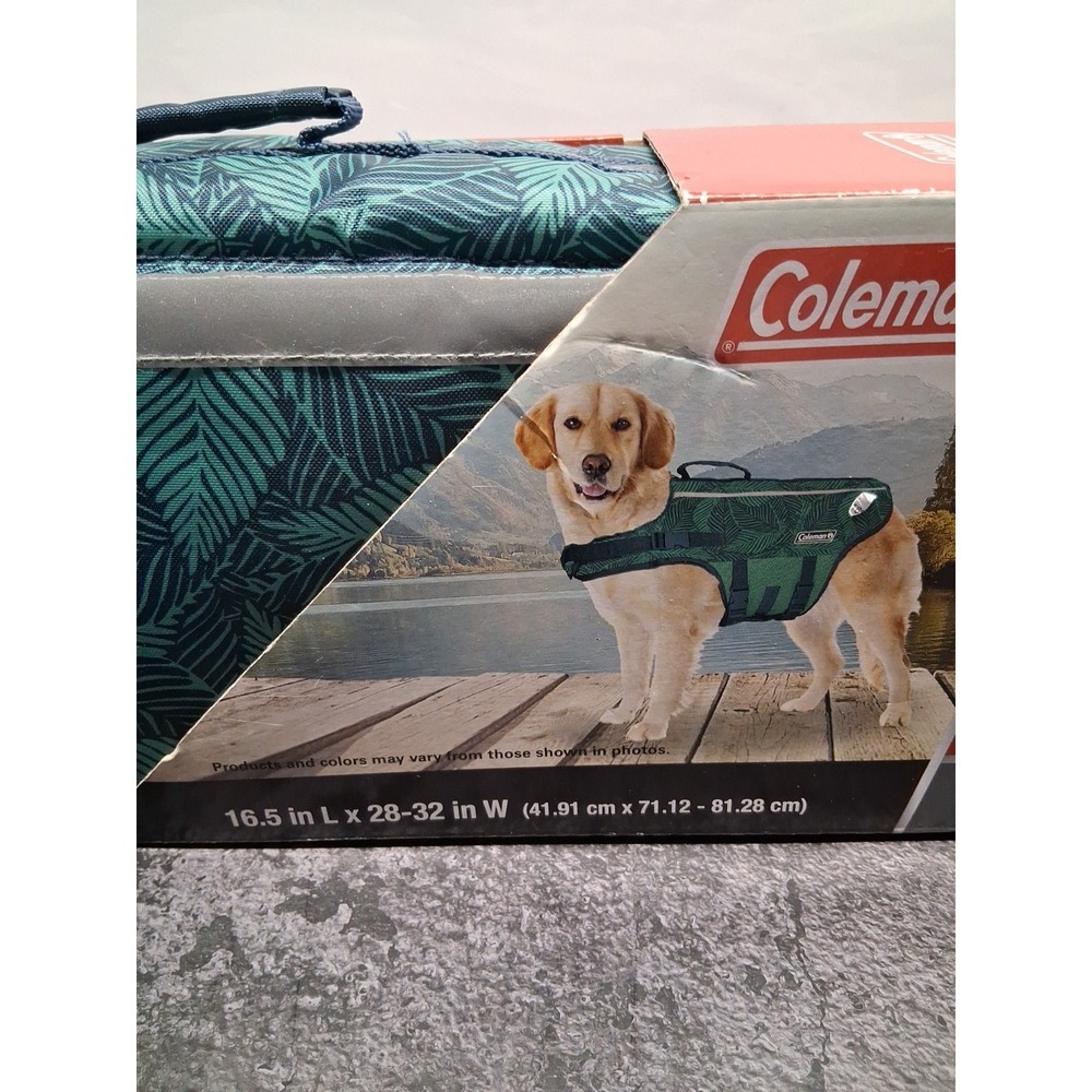 Coleman Dog Flotation Vest Up To 85 lbs High Visibility Water Safety Size Large